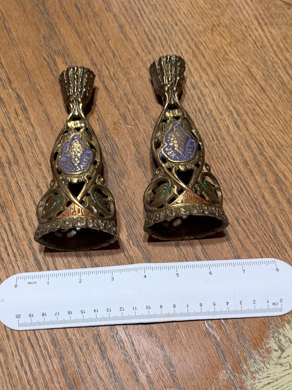 Israeliana * Grapes of Eshkol * Zachor & Shamor * Vintage Candlestick Holders